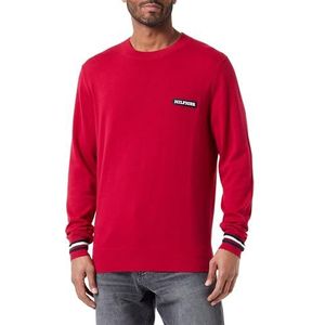 Tommy Hilfiger Heren Global Stripe Crew Nk Pullovers, Koninklijke Berry, L