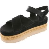UGG Dames Aubrey enkelglijbaan sandaal zwart, 5 UK, Zwart, 38 EU