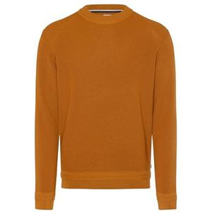 Brax - Style ROY - Trui - Donkergeel - Katoenmix