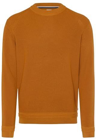 Brax - Style ROY - Trui - Donkergeel - Katoenmix