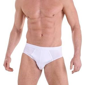 Navigare Herenslips, verpakking van 6 stuks, jersey katoen, elastisch, nieuwe collectie 2025, wit/zwart/gesorteerd, Wit, L