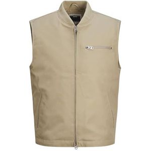 JACK&JONES JCOCOLLECTIVE Worker Vest voor heren, crockery, L, Crockery., L