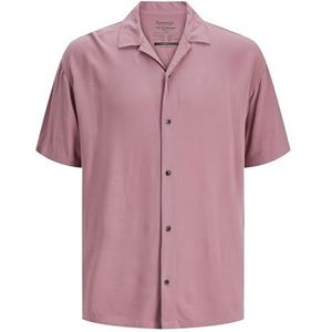 JACK & JONES Herenhemd, relaxed fit overhemd, roze, M