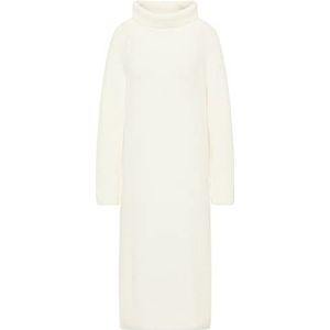 JANTJEL Dames gebreide jurk met lange mouwen midi 25825300-JA04, wit, XL/XXL, gebreide jurk met lange mouwen midi, XL/XXL