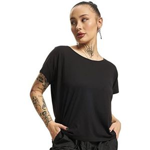 Urban Classics Dames Dames Basic Drop Shoulder Tee T-shirt, zwart (Black 00007), 4XL
