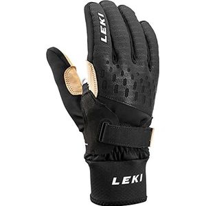 LEKI Nordic Thermo Shark Premium beige-zwart, Gore-Tex vingerhandschoenen, maat 9,5 - kleur zwart - zand, 651902301