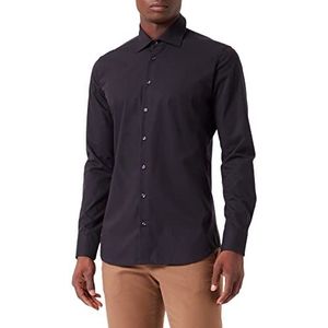 Seidensticker Heren 453760 Hemd, Zwart, 38