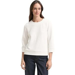 TOM TAILOR Sweatshirt voor dames, 10315 - Whisper White, XL