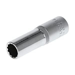 GEDORE Red Steeksleutelinzet lang, moer, 1/2 inch 12,5 mm aandrijving, 12-kant, 14 mm breedte, gereedschap, R61101414, staal