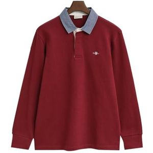 GANT REG Chambray Heavy Rugger, rood, 3XL