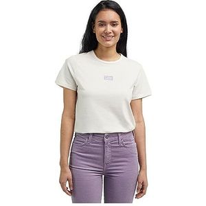 Lee Regular Tee T-shirt voor dames, beige, L