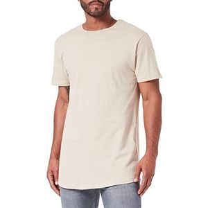 Urban Classics Heren Shaped Long Tee T-shirt, Ivoor (zand), L