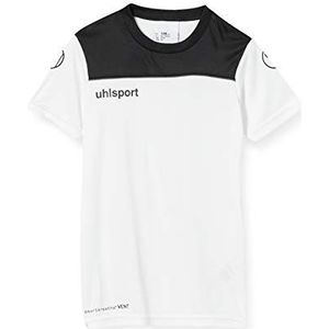 uhlsport Offense 23 Poly Shirt heren voetbalshirt, wit/zwart/antraciet, 140