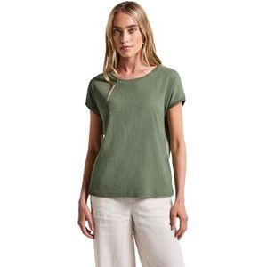 Street One - T-shirt - Zwart - Fijne Textuur en Jersey