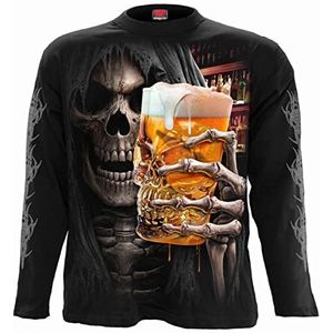 Spiral Longsleeve shirt- LIVE LOUD Zwart