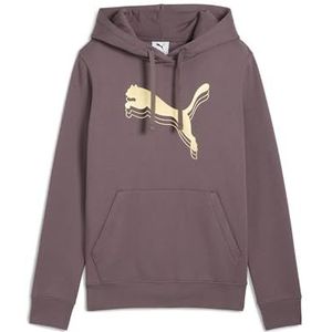 PUMA - ESS METALLIC HOODIE - Raisin - Hoodie