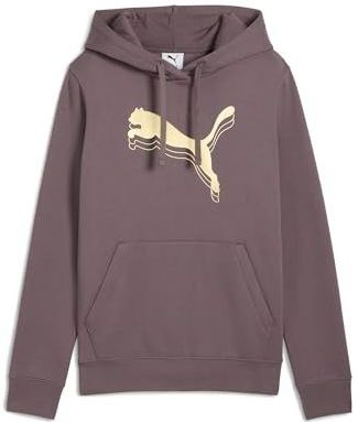 PUMA - ESS METALLIC HOODIE - Raisin - Hoodie