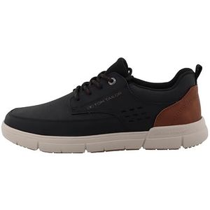 Tom Tailor Heren 5380200010 Sneakers, zwart, 41 EU, zwart, 41 EU