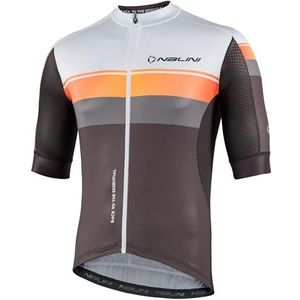 Nalini - NEW SPEED JERSEY - Fietsshirt - Grijs - Oranje - Korte Mouwen - Heren