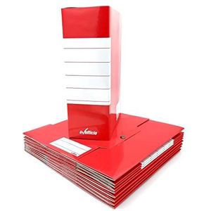 Alevar-map met 3 knoppen, rug 12 25 x 35 cm, rood Conf. 10 stuks