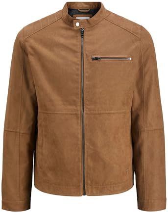 Jack & Jones - Dylan Biker - Leren Jas - Synthetisch - Waterafstotend