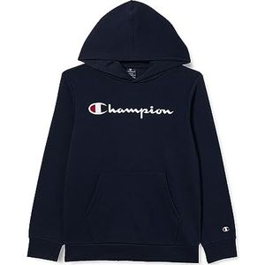 Champion Legacy American Classics B-Ultralight Powerblend Fleece Hoodie voor kinderen en jongeren, Navy Blauw, 13-14 jaar