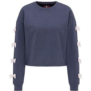 ALBEE Sweatshirt voor dames, donkerblauw, XS