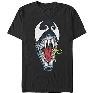 Marvel Spider-Man Classic - Retro Face Unisex Crew neck T-Shirt Black 2XL