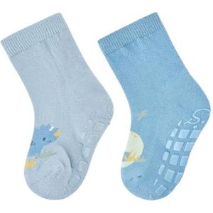Sterntaler ABS-sokken, dubbelpak, dino, blauw, 23-24 EU
