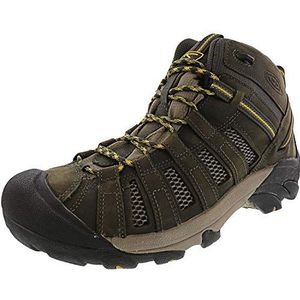 KEEN Explore Mid, waterdicht, hoge wandelschoenen voor dames, Raven Tawny Olive, 43 EU