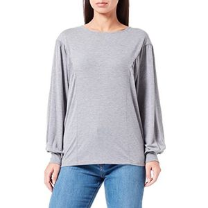 SIRUP COPENHAGEN Dames Grey Stijlvolle Blouse Pullover Sweater, Large