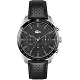 Lacoste Heren Chronograaf Quartz Horloge met Lederen Armband 201109