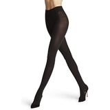 FALKE Softmerino warme ademende merinowol katoen maillot dames zwart - Maat 36-38