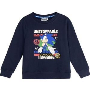 CERDÁ Life'S Little Moments Sonic sweatshirt, origineel design en officieel gelicentieerd product, comfortabel, warm, uniseks, kinderen, Sonic, 6 años