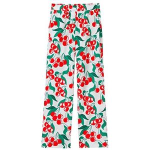 United Colors of Benetton Broek 4XQBDF03X, wit rood groen 77D, XS dames, wit, rood, groen 77D, XS