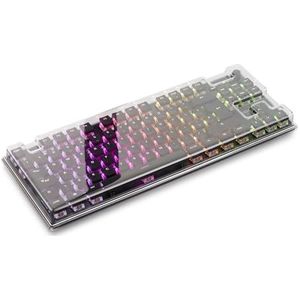 Decksaver Afdekking voor de Roccat Vulcan TKL en TKL Pro toetsenbordserie, rookig/transparant, gemaakt in het Verenigd Koninkrijk