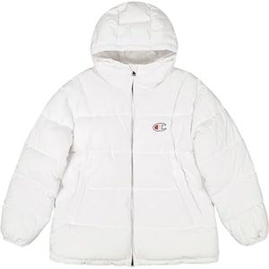 Champion Legacy Outdoor Retro Sport (220350) - WR polyester Woven Cirè 144gr Hooded Jacket, Wit (WHT), XL heren FW24, wit (WHT), XL