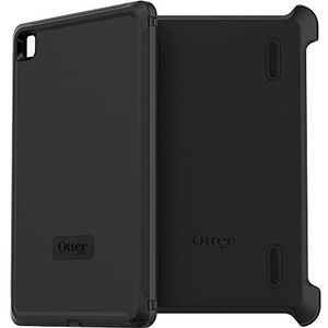 OtterBox Defender Case voor Samsung Galaxy Tab A7, schokbestendig, ultra robuuste met ingebouwde schermbeschermer, 2x getest volgens militaire standaard, Zwart, Geen Retailverpakking