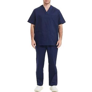 MISEMIYA - Uniformen voor sanitair, uniseks, medische gezondheiduniformen, BZ-817-8312, Marineblauw 21, 5XL