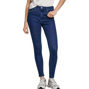 Pepe Jeansvoor vrouwen. PL204738PF9 Jeans Super Skinny Hw blauw (24/30), Casual, Katoen, Denim, Duurzaam