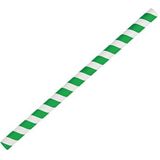 Fiesta Green Composteerbaar papier Smoothie rietjes groene strepen (Pack van 250)