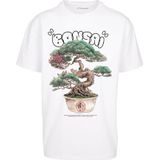 Mister Tee Bonsai Heavy Oversize T-shirt voor heren, wit, 4XL