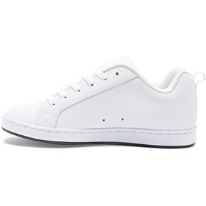DC Shoes Court Graffik Sneakers voor dames, wit/zwart/geel, 37 EU, wit zwart geel, 37 EU