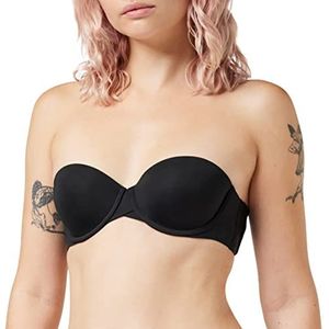 Calvin Klein - Lightly Lined Strapless Bh - Zwart - Katoen