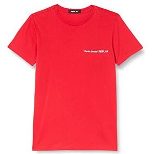 Replay T-shirt voor jongens, 559 geranium red, 14 Jaar