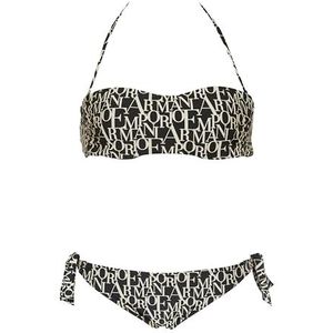 Emporio Armani - Bandeau Bikini - Zwart