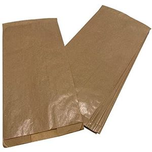 Papieren zakken, 17 + 12 x 36 cm, bruin