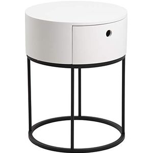 AC Design Furniture Apollon Nachtkastje, hout, wit, 51 x 40 x 40 cm