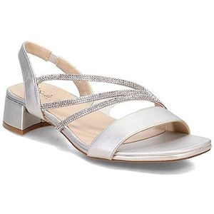LifeStride Joy damessandalen met hak, zilver, 40 EU Breed