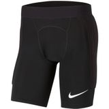 Nike Heren Mid Thigh Length Tight Dry Pad Grdn I Gk Shorts, Zwart/Wit., CV0053-010, S